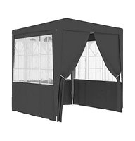 vidaXL Professional Party Tent with Side Walls 8.2'x8.2' Anthracite 0.3 oz/ft²