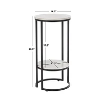 Safavieh Gunther 1 Shelf Round Accent Table