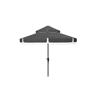 Safavieh Milan Fringe 9Ft Double Top Crank Umbrella