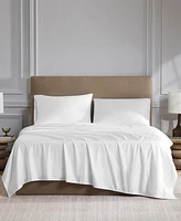 Purity Home Ultra-Light Cool Crisp 100% Cotton Percale 4-Pc. Sheet Set, Queen