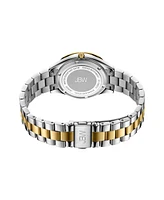 Jbw Women's Cristal Diamond (1/8 ct. t.w.) Watch in 18k Gold-plated Two Tone Stainless-steel Watch 38mm