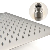 Ceiling Mounted Shower System Combo Set With Handheld And 16" Shower Head