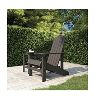 vidaXL Patio Adirondack Chair Hdpe Anthracite