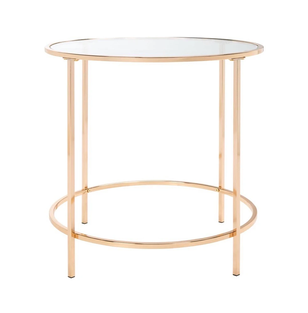 Safavieh Kolby Round Glass Side Table