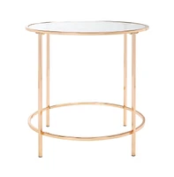 Safavieh Kolby Round Glass Side Table