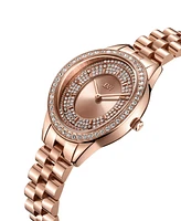 Jbw Women's Bellini Diamond (1/8 ct. t.w.) Watch in 18k Rose Gold-plated Stainless-steel Watch 30 Mm