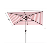 Safavieh Iris Fashion Line 6.5 X 10 Ft Rect Umbrella