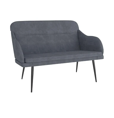 vidaXL Bench Dark Gray 43.3"x29.9"x31.5" Velvet