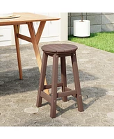 WestinTrends 24" Hdpe Outdoor Patio Round Counter Height Bar Stool