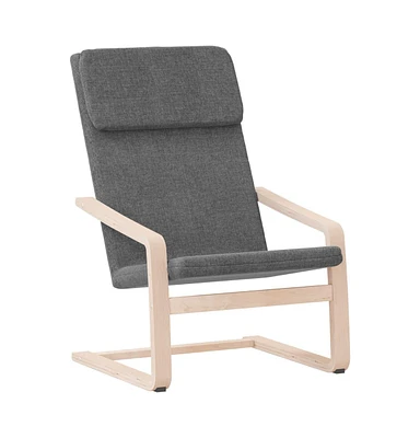 vidaXL Relaxing Chair Dark Gray Fabric