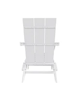 Modern Outdoor Folding Adirondack Chair (Set of 2)