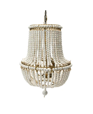 Storied Home Draped Wood Bead Chandelier