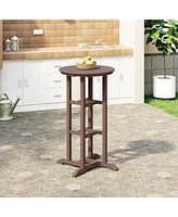 42" Counter Height Round Outdoor Patio Bistro Bar Table