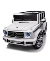 Simplie Fun Mercedes-Benz G500 Kids Ride On Car: Remote Control, 3 Speeds, Power Display, Bluetooth