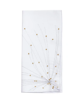 Saro Lifestyle Cascading Firework Design Napkin Set of 4, 20"x20"