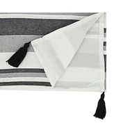 Saro Lifestyle Pleated Perfection Table Runner, 16"x72"