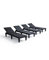 Nestl Adjustable & Waterproof Outdoor Patio Chaise Lounge Chairs