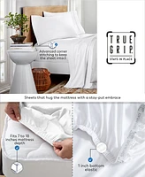 Purity Home 300 Thread Count Cotton Percale 4 Pc Sheet Set Full