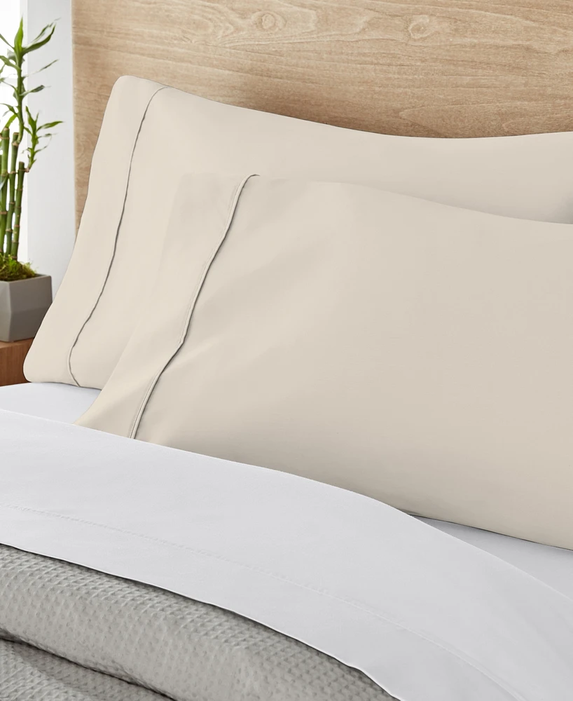 Purity Home 400 Thread Count Cotton Percale 2 Pc Pillowcase King