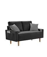 Simplie Fun Elegant Linen Sofa, Modern Sofa- Enhance Your Living Space With Timeless Sophistication