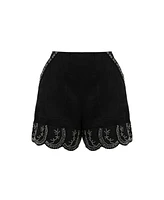 Nocturne Women's Stone Detailed Shorts