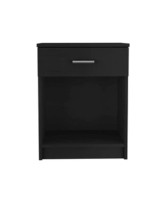 Simplie Fun Merimac 1-Drawer 1-Shelf Nightstand Wengue