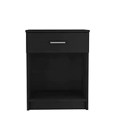 Simplie Fun Merimac 1-Drawer 1-Shelf Nightstand Wengue