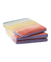 Design Imports Be You-tiful Collection Absorbent Long-Lasting Kitchen, Dishtowel Dishcloth Set, Heavyweight, Rainbow Stripe, 6 Count