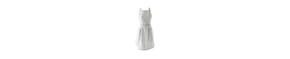 Design Imports Women's Spring Summer Apron Collection Adjustable, Two Large Pockets Extra Long Ties, One Size Fits Most