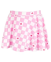 Epic Threads Toddler Girls Checker Heart Printed Skort, Created for Macy's