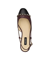 Nine West Women's Charme Slingback Almond Toe Dress Flats