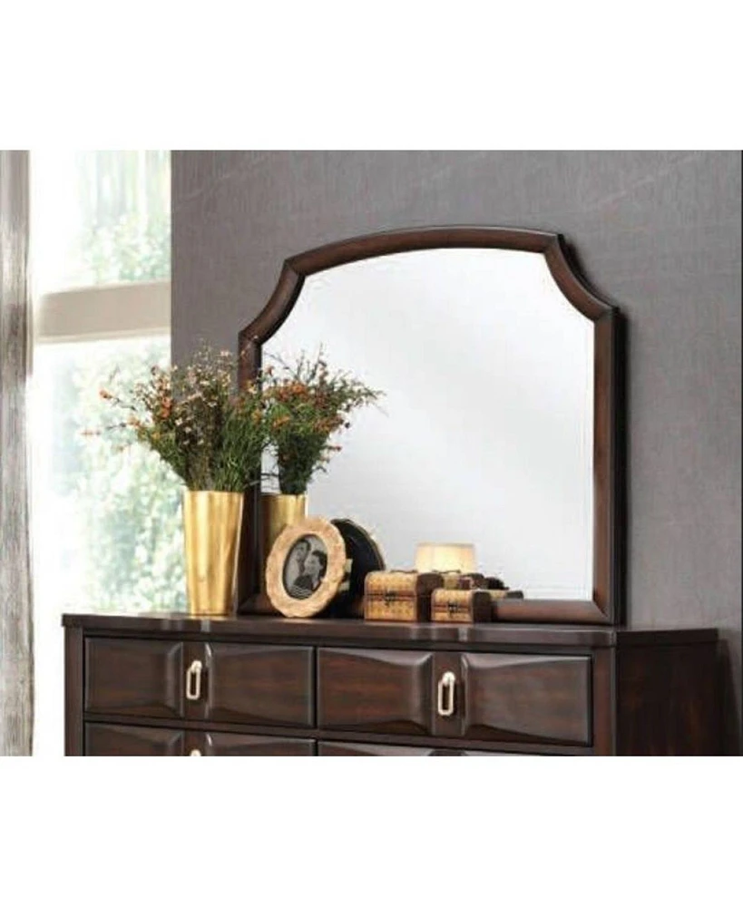 Simplie Fun Lancaster Mirror In Espresso