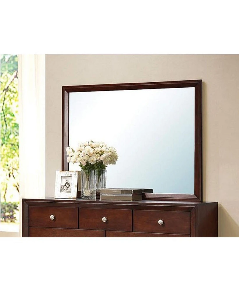 Simplie Fun Ilana Mirror In Brown Cherry