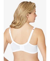 Comfort Choice Women's Stay-Cool Wireless Wicking T-Shirt Bra