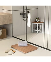 23.5" x 19" Bath Mat Hips Spa Shower for Bathroom with Non Slip Foot Pads