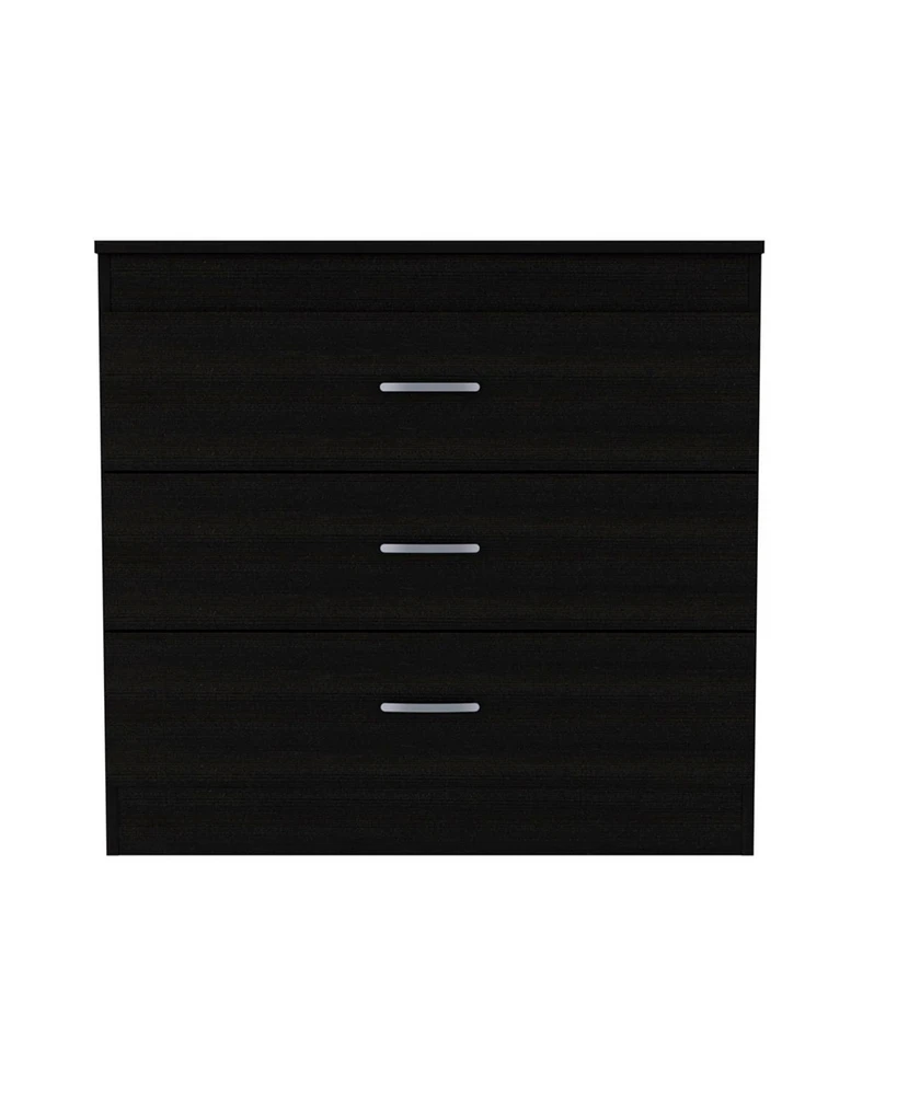 Streamdale Furniture Bethage 3-Drawer Dresser Black Wengue