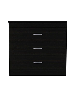 Streamdale Furniture Bethage 3-Drawer Dresser Black Wengue