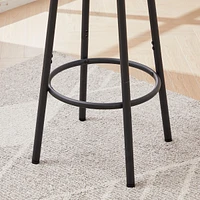 Streamdale Furniture Bar Table Set With 2 Bar Stools Pu Soft Seat With Backrest23.62"W X 23.62"D X 35.43