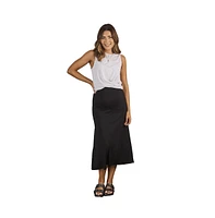 Angel Maternity Becky Viscose Maxi Skirt Black