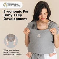 KeaBabies D-Lite Baby Wrap Carrier, Adjustable Sling, Newborn, Infant, Toddler 7-44lbs
