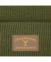 Yellowstone Men's Dutton Ranch Hunter Green Adult Ribbed Beanie