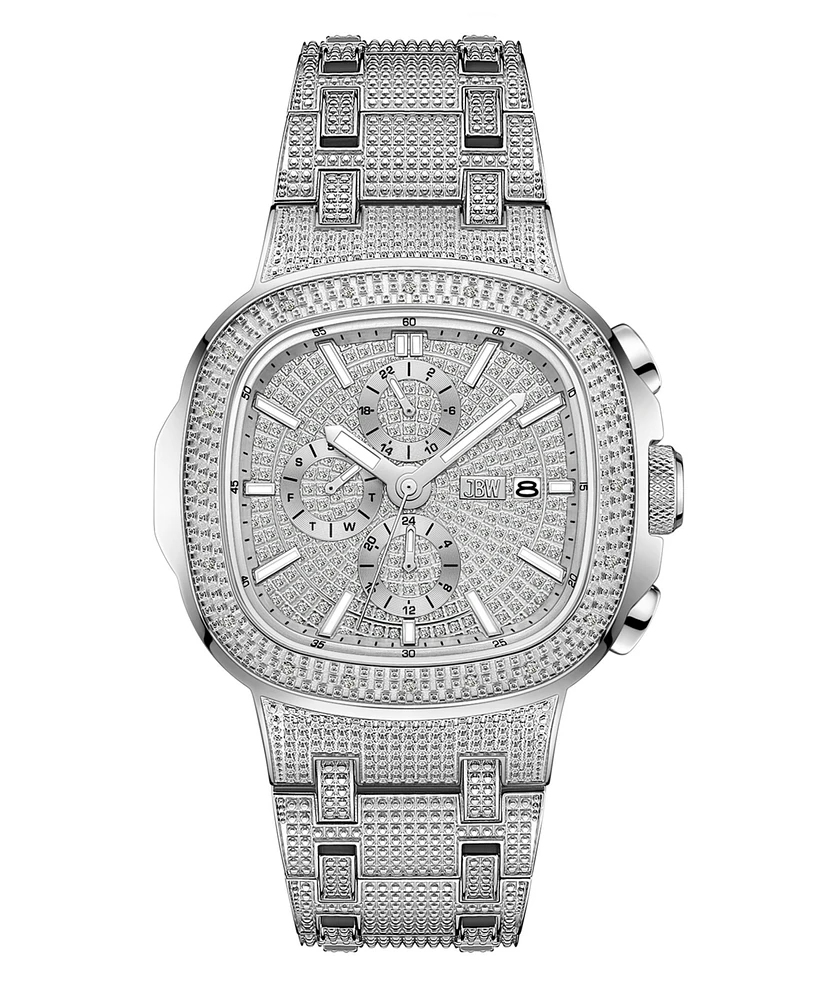 Jbw Men's Diamond (1/5 ct. t.w.) Watch in Stainless-steel 48mm