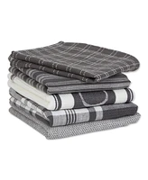 Design Imports Everyday Collection Foodie Kitchen Set, Dishtowel Dishcloth, Mineral, 5 Piece