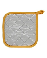 Design Imports Basic Kitchen Collection, Quilted Terry, Honey Gold, Potholder