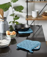 Design Imports Basic Kitchen Collection, Quilted Terry, Storm Blue, Potholder