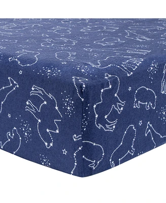 Trend Lab Starry Safari Deluxe Flannel Fitted Crib Sheet by