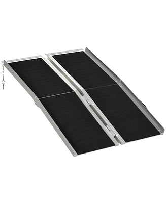 Homcom Portable Wheelchair Ramp for Home