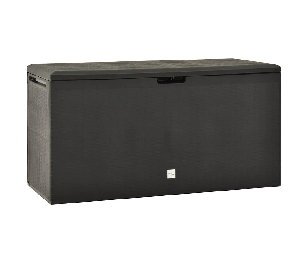 vidaXL Patio Storage Box Anthracite 44.9"x18.5"x23.6"