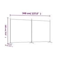 vidaXL 2-Panel Room Divider Anthracite 137"x70.9" Fabric