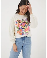 FatFace Women's Alex Art Floral Crew Sweatshirt